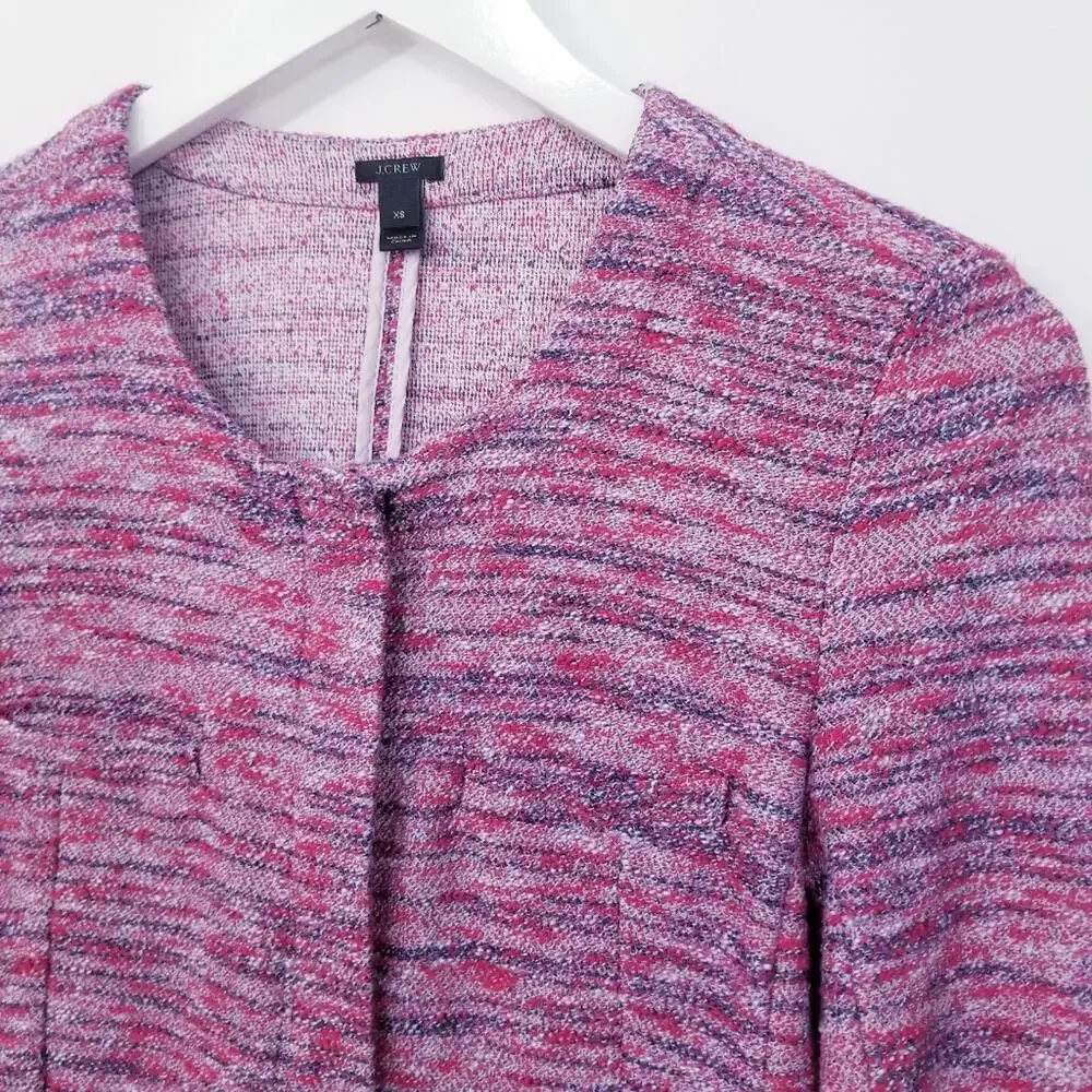 J. Crew Micro-Tweed Poppy Jacket
